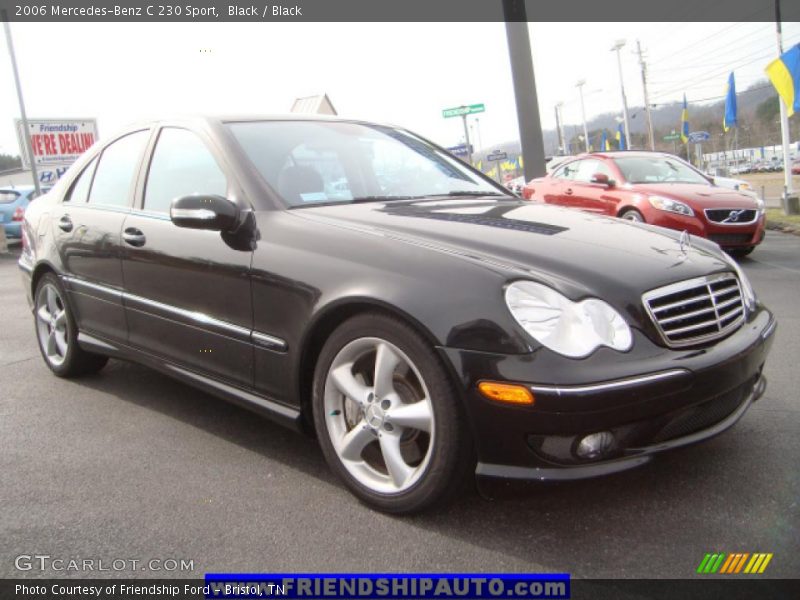 Black / Black 2006 Mercedes-Benz C 230 Sport