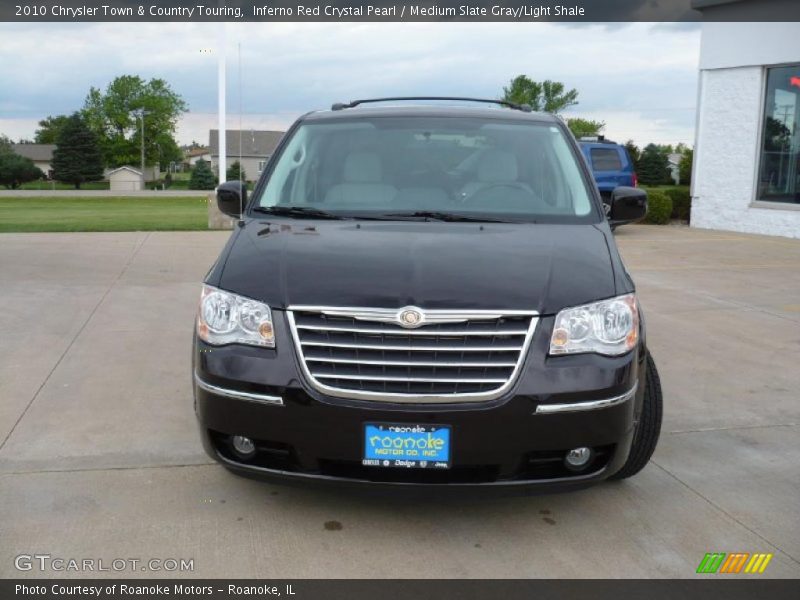 Inferno Red Crystal Pearl / Medium Slate Gray/Light Shale 2010 Chrysler Town & Country Touring