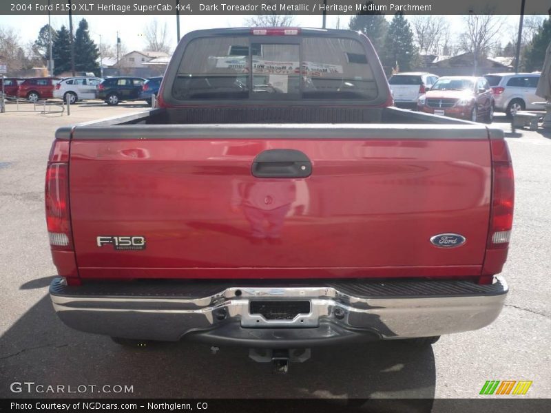 Dark Toreador Red Metallic / Heritage Medium Parchment 2004 Ford F150 XLT Heritage SuperCab 4x4