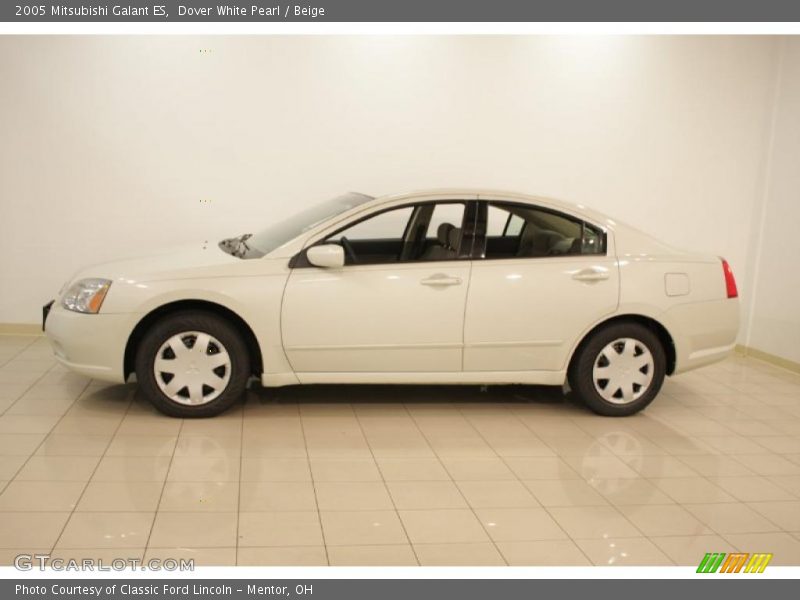 Dover White Pearl / Beige 2005 Mitsubishi Galant ES