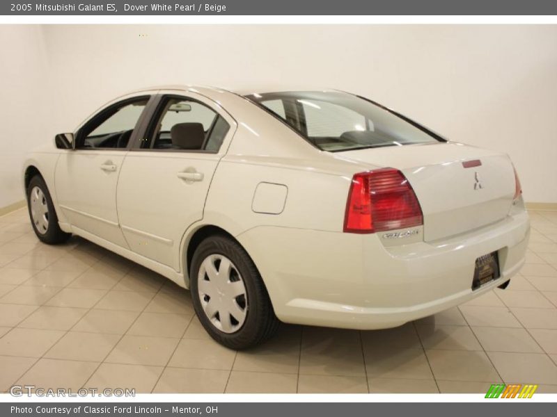 Dover White Pearl / Beige 2005 Mitsubishi Galant ES