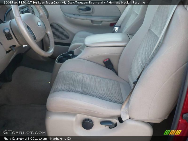 Dark Toreador Red Metallic / Heritage Medium Parchment 2004 Ford F150 XLT Heritage SuperCab 4x4