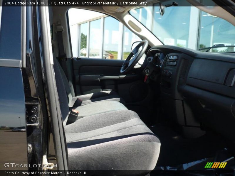 Bright Silver Metallic / Dark Slate Gray 2004 Dodge Ram 1500 SLT Quad Cab 4x4