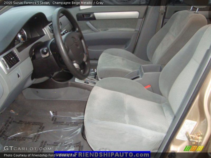 Champagne Beige Metallic / Gray 2005 Suzuki Forenza S Sedan