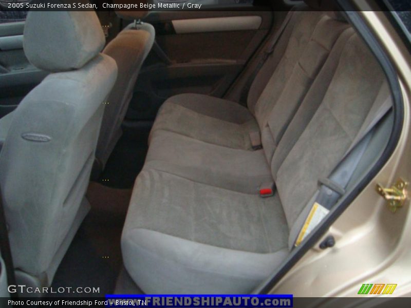 Champagne Beige Metallic / Gray 2005 Suzuki Forenza S Sedan