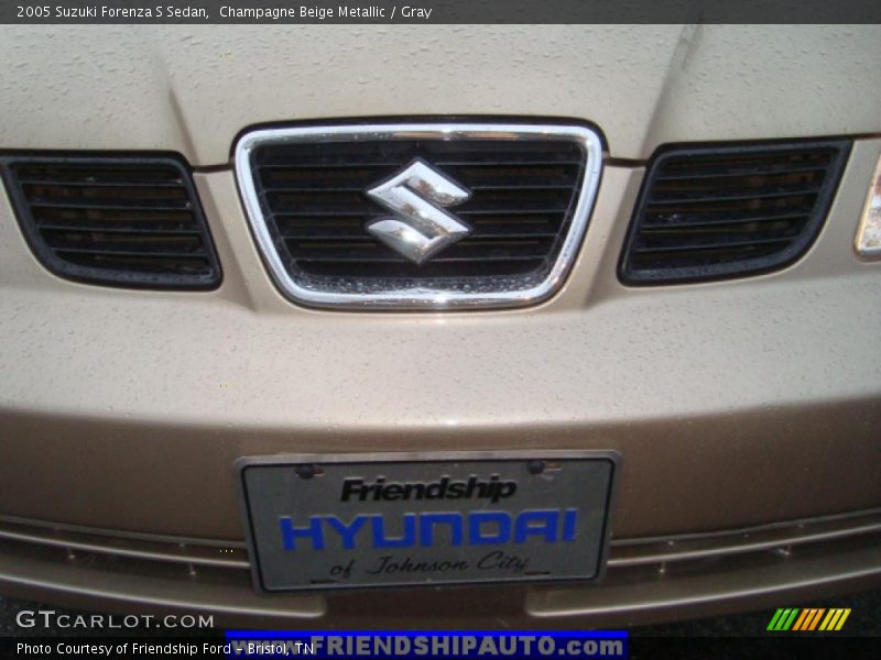 Champagne Beige Metallic / Gray 2005 Suzuki Forenza S Sedan