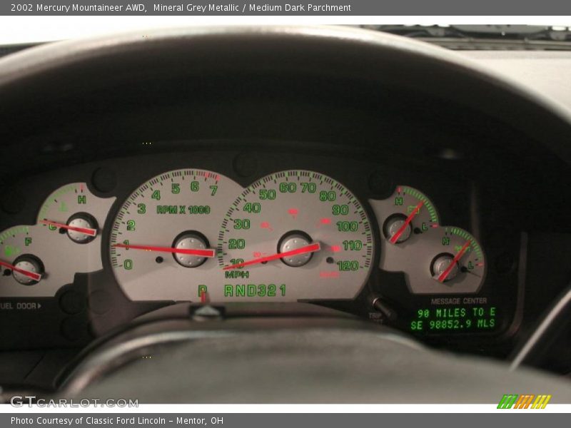 Mineral Grey Metallic / Medium Dark Parchment 2002 Mercury Mountaineer AWD