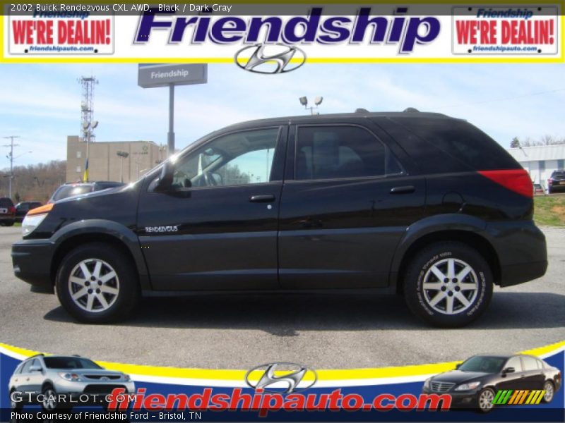 Black / Dark Gray 2002 Buick Rendezvous CXL AWD