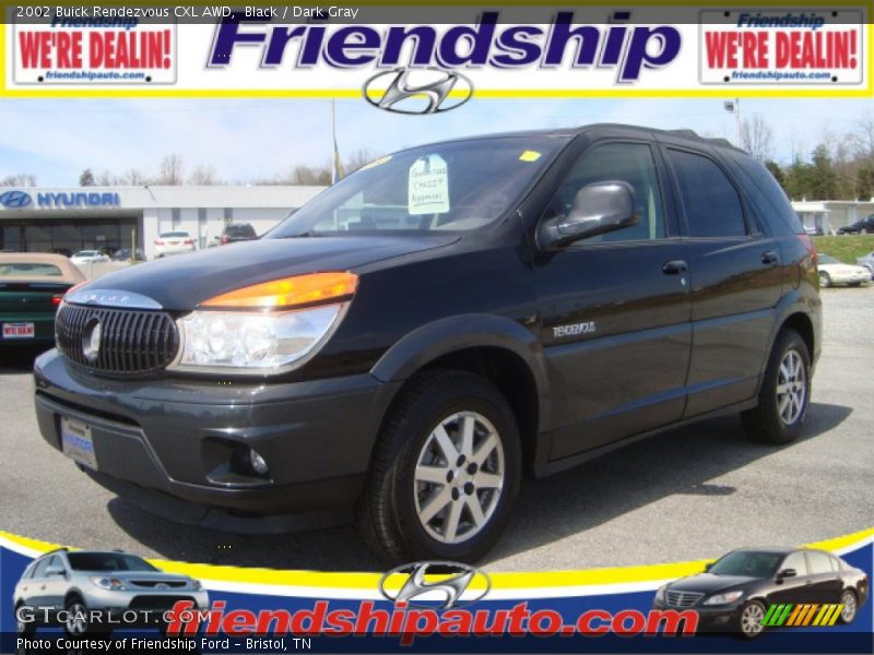 Black / Dark Gray 2002 Buick Rendezvous CXL AWD