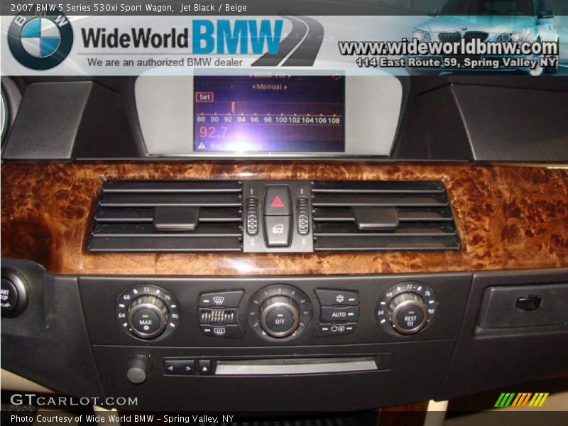 Jet Black / Beige 2007 BMW 5 Series 530xi Sport Wagon