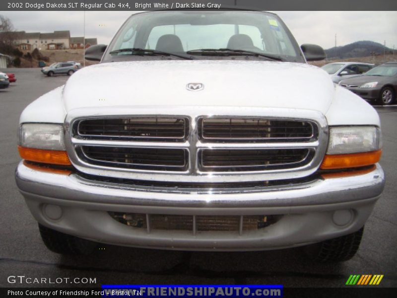 Bright White / Dark Slate Gray 2002 Dodge Dakota SLT Regular Cab 4x4
