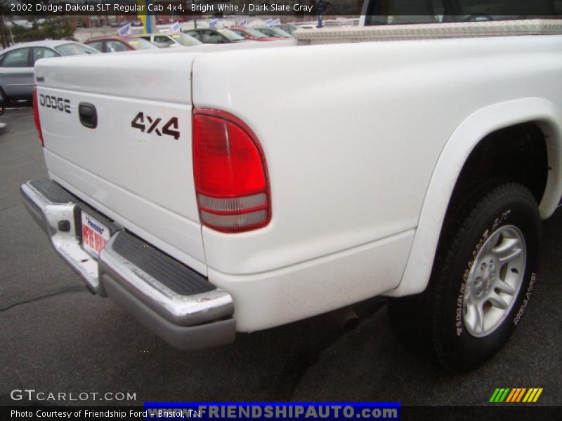 Bright White / Dark Slate Gray 2002 Dodge Dakota SLT Regular Cab 4x4