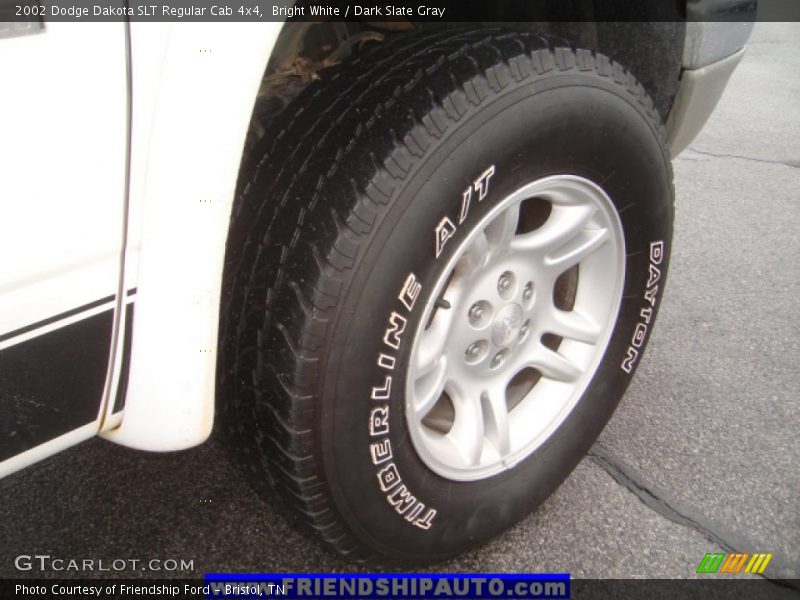 Bright White / Dark Slate Gray 2002 Dodge Dakota SLT Regular Cab 4x4