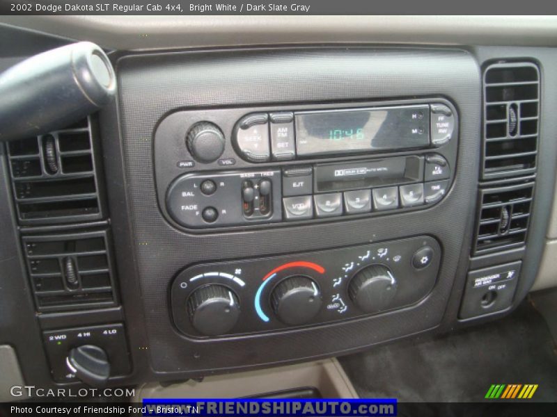 Bright White / Dark Slate Gray 2002 Dodge Dakota SLT Regular Cab 4x4