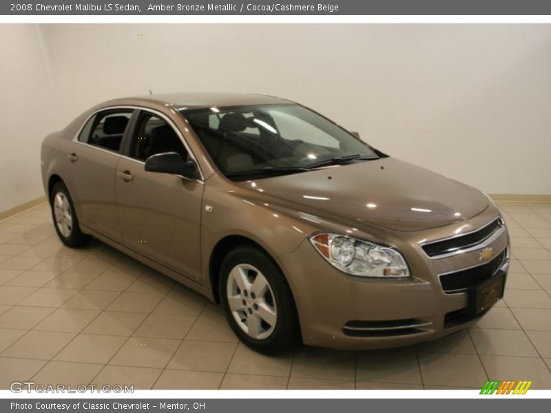 Amber Bronze Metallic / Cocoa/Cashmere Beige 2008 Chevrolet Malibu LS Sedan
