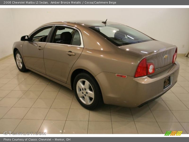 Amber Bronze Metallic / Cocoa/Cashmere Beige 2008 Chevrolet Malibu LS Sedan