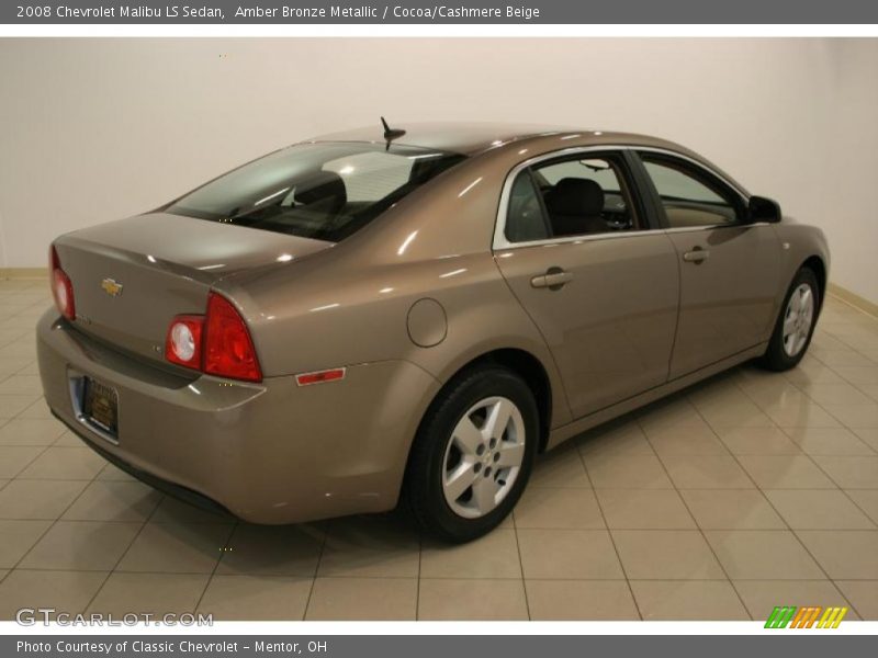 Amber Bronze Metallic / Cocoa/Cashmere Beige 2008 Chevrolet Malibu LS Sedan