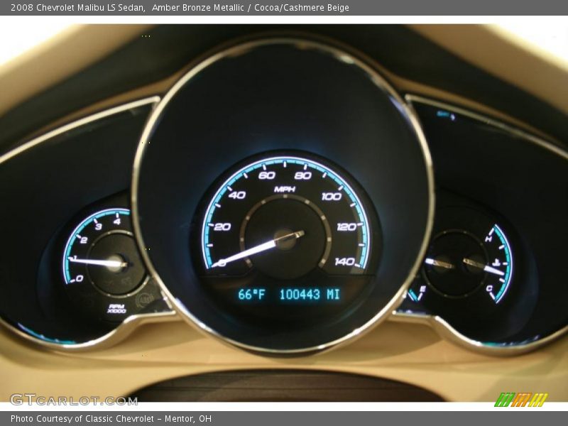 Amber Bronze Metallic / Cocoa/Cashmere Beige 2008 Chevrolet Malibu LS Sedan