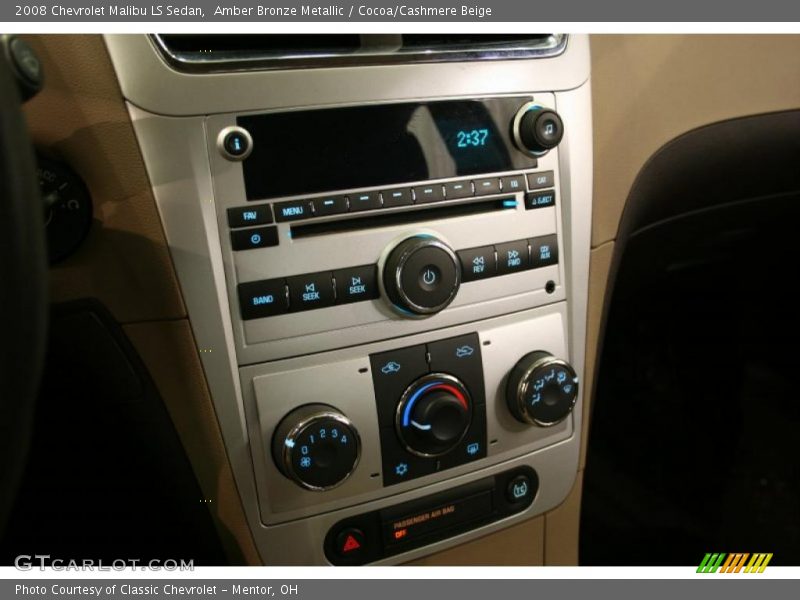 Amber Bronze Metallic / Cocoa/Cashmere Beige 2008 Chevrolet Malibu LS Sedan