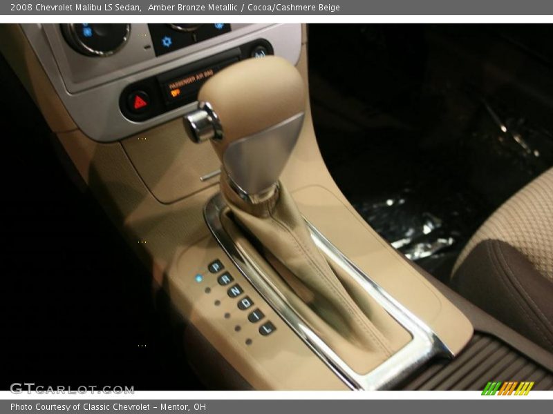 Amber Bronze Metallic / Cocoa/Cashmere Beige 2008 Chevrolet Malibu LS Sedan