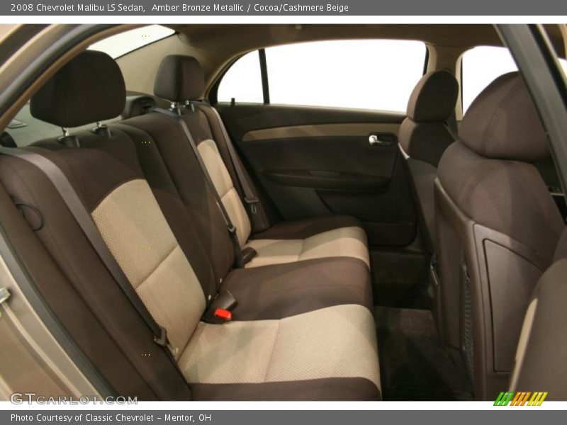 Amber Bronze Metallic / Cocoa/Cashmere Beige 2008 Chevrolet Malibu LS Sedan
