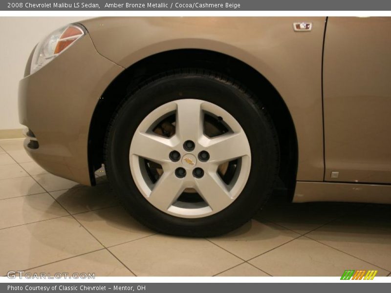 Amber Bronze Metallic / Cocoa/Cashmere Beige 2008 Chevrolet Malibu LS Sedan