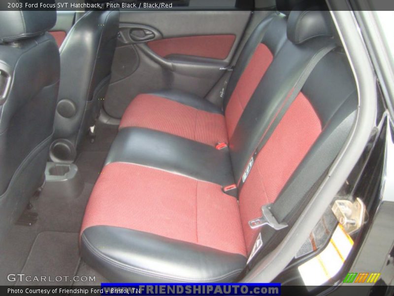 Pitch Black / Black/Red 2003 Ford Focus SVT Hatchback
