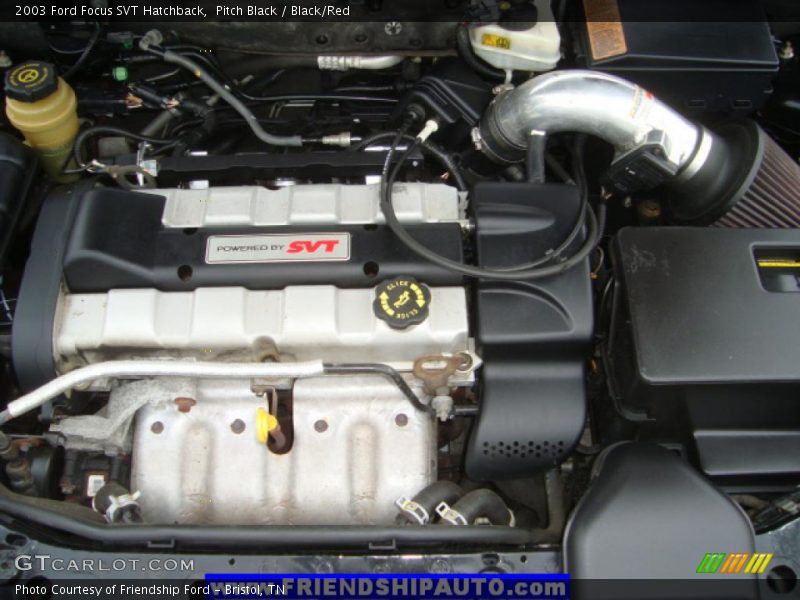 Pitch Black / Black/Red 2003 Ford Focus SVT Hatchback