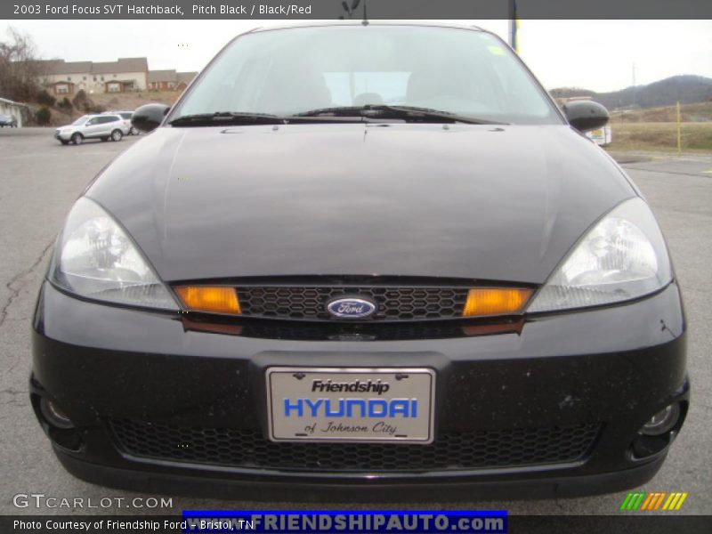 Pitch Black / Black/Red 2003 Ford Focus SVT Hatchback