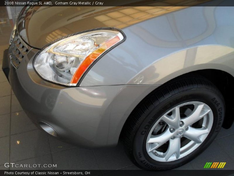 Gotham Gray Metallic / Gray 2008 Nissan Rogue SL AWD