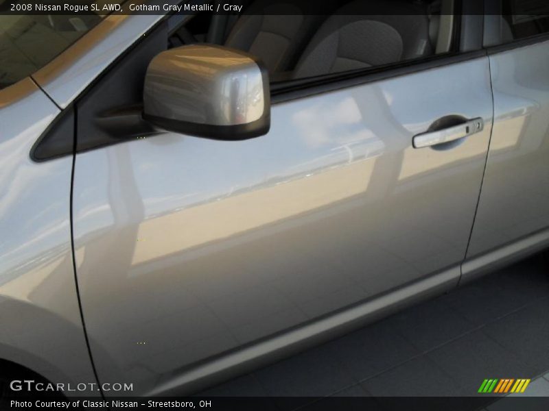 Gotham Gray Metallic / Gray 2008 Nissan Rogue SL AWD