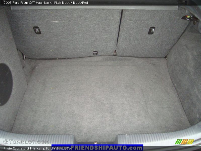 Pitch Black / Black/Red 2003 Ford Focus SVT Hatchback