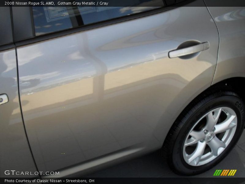 Gotham Gray Metallic / Gray 2008 Nissan Rogue SL AWD