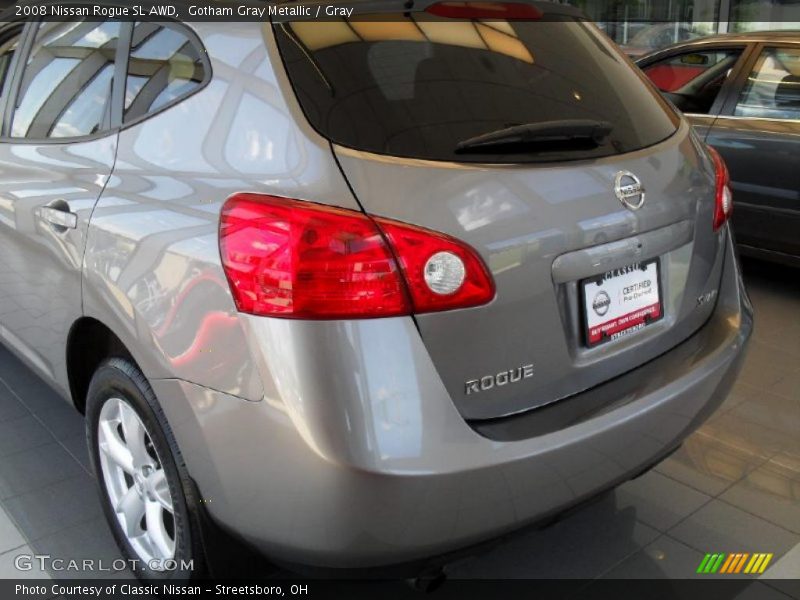 Gotham Gray Metallic / Gray 2008 Nissan Rogue SL AWD