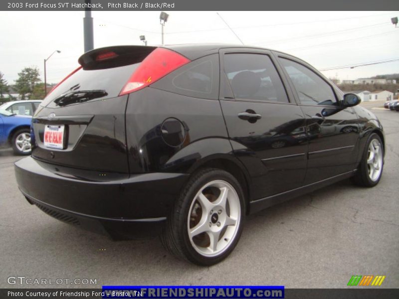 Pitch Black / Black/Red 2003 Ford Focus SVT Hatchback