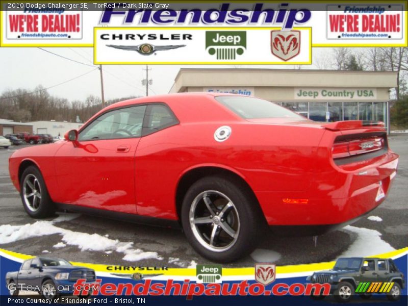 TorRed / Dark Slate Gray 2010 Dodge Challenger SE