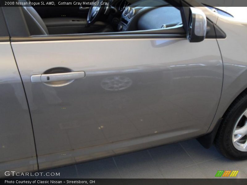 Gotham Gray Metallic / Gray 2008 Nissan Rogue SL AWD
