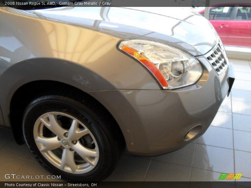 Gotham Gray Metallic / Gray 2008 Nissan Rogue SL AWD