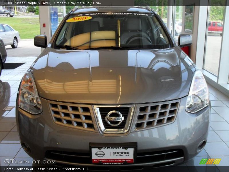 Gotham Gray Metallic / Gray 2008 Nissan Rogue SL AWD