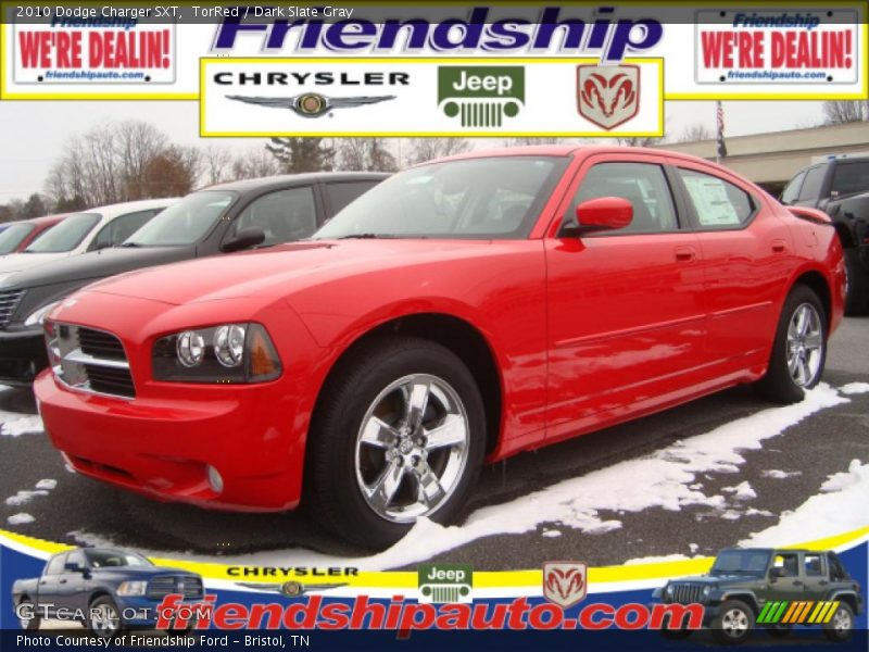 TorRed / Dark Slate Gray 2010 Dodge Charger SXT