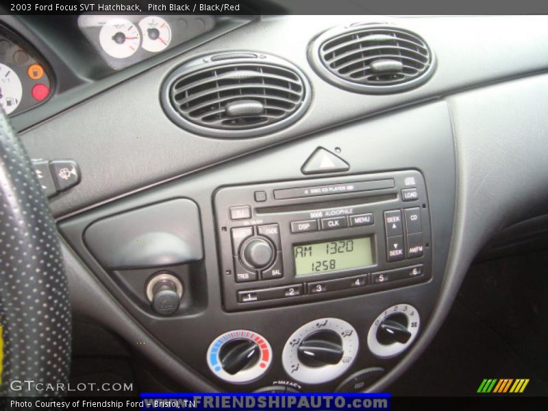 Pitch Black / Black/Red 2003 Ford Focus SVT Hatchback