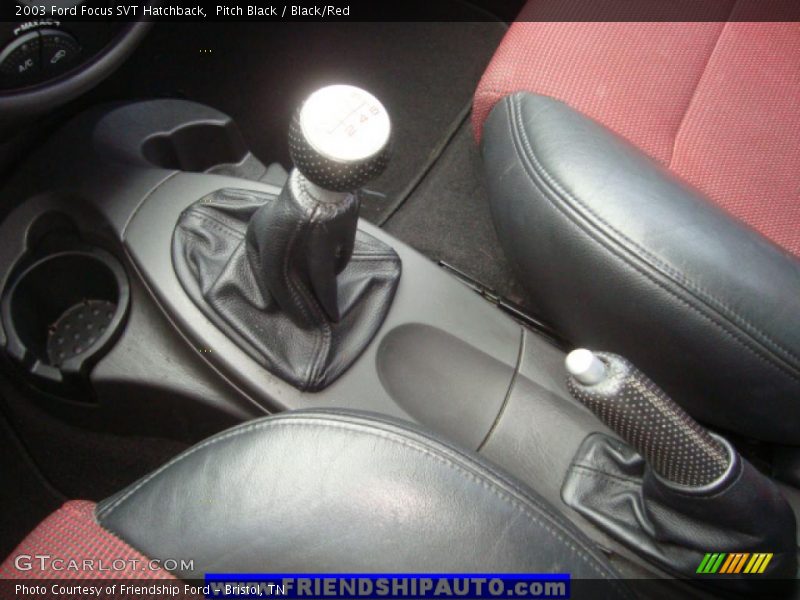 Pitch Black / Black/Red 2003 Ford Focus SVT Hatchback