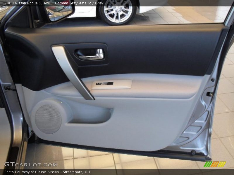 Gotham Gray Metallic / Gray 2008 Nissan Rogue SL AWD