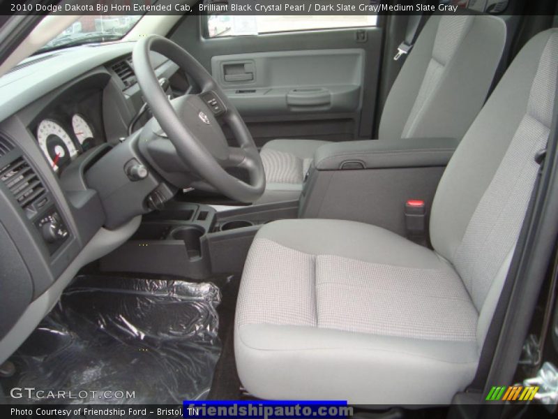 Brilliant Black Crystal Pearl / Dark Slate Gray/Medium Slate Gray 2010 Dodge Dakota Big Horn Extended Cab