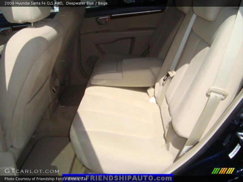 Deepwater Blue / Beige 2009 Hyundai Santa Fe GLS 4WD