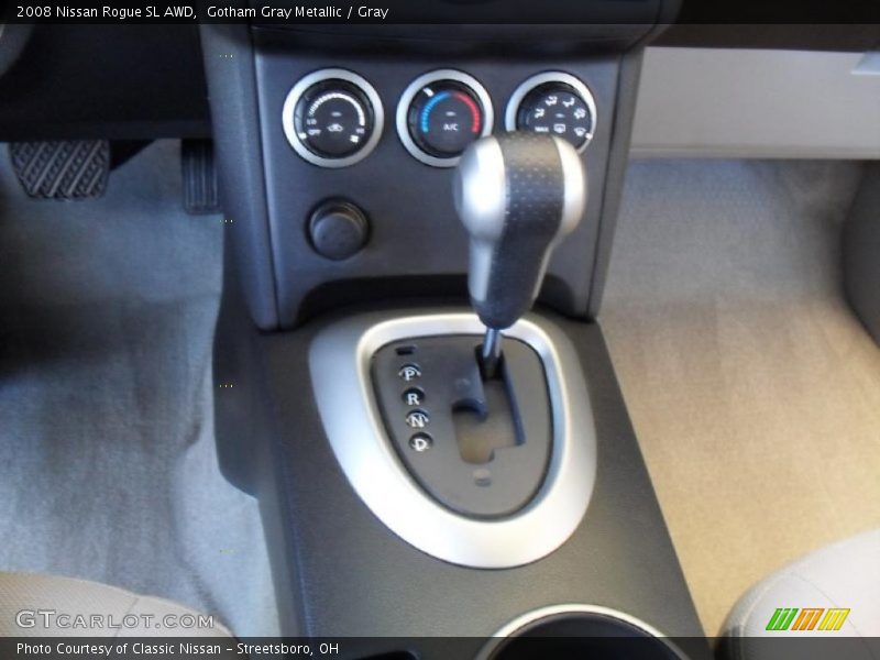Gotham Gray Metallic / Gray 2008 Nissan Rogue SL AWD