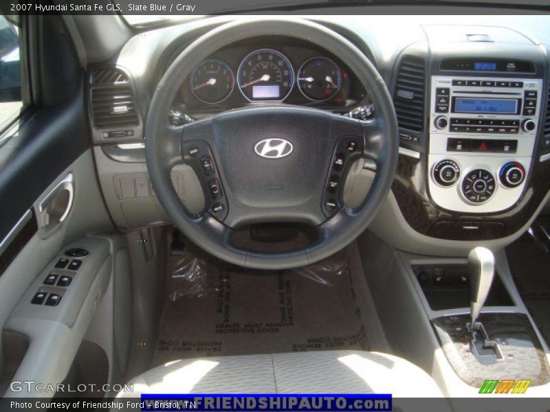 Slate Blue / Gray 2007 Hyundai Santa Fe GLS
