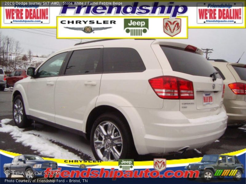 Stone White / Pastel Pebble Beige 2010 Dodge Journey SXT AWD