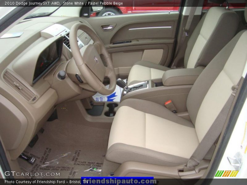 Stone White / Pastel Pebble Beige 2010 Dodge Journey SXT AWD