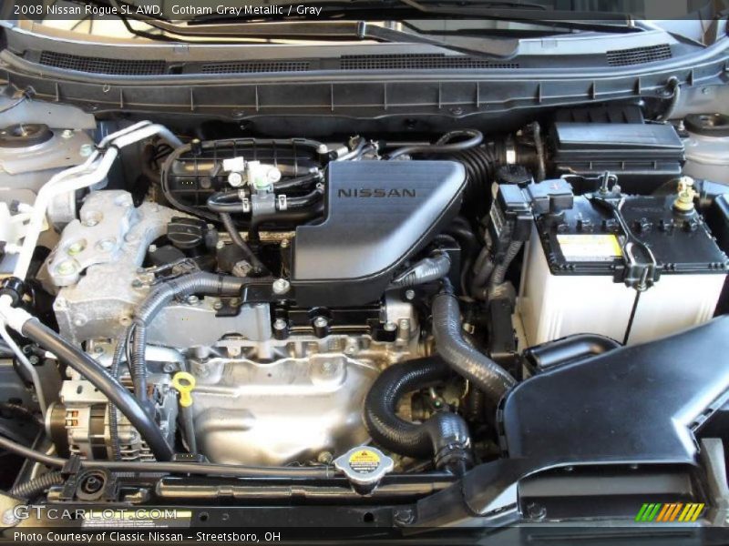 Gotham Gray Metallic / Gray 2008 Nissan Rogue SL AWD